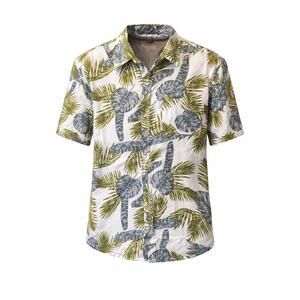 Stillwater Supply Co Tropical Hawaiian Shirt Men’s Large 100% Cotton Palm Leaf